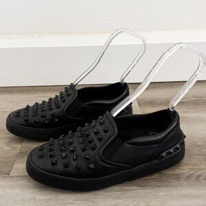 Valentino Garavani Rockstud Black Slip On Sneakers EU 40